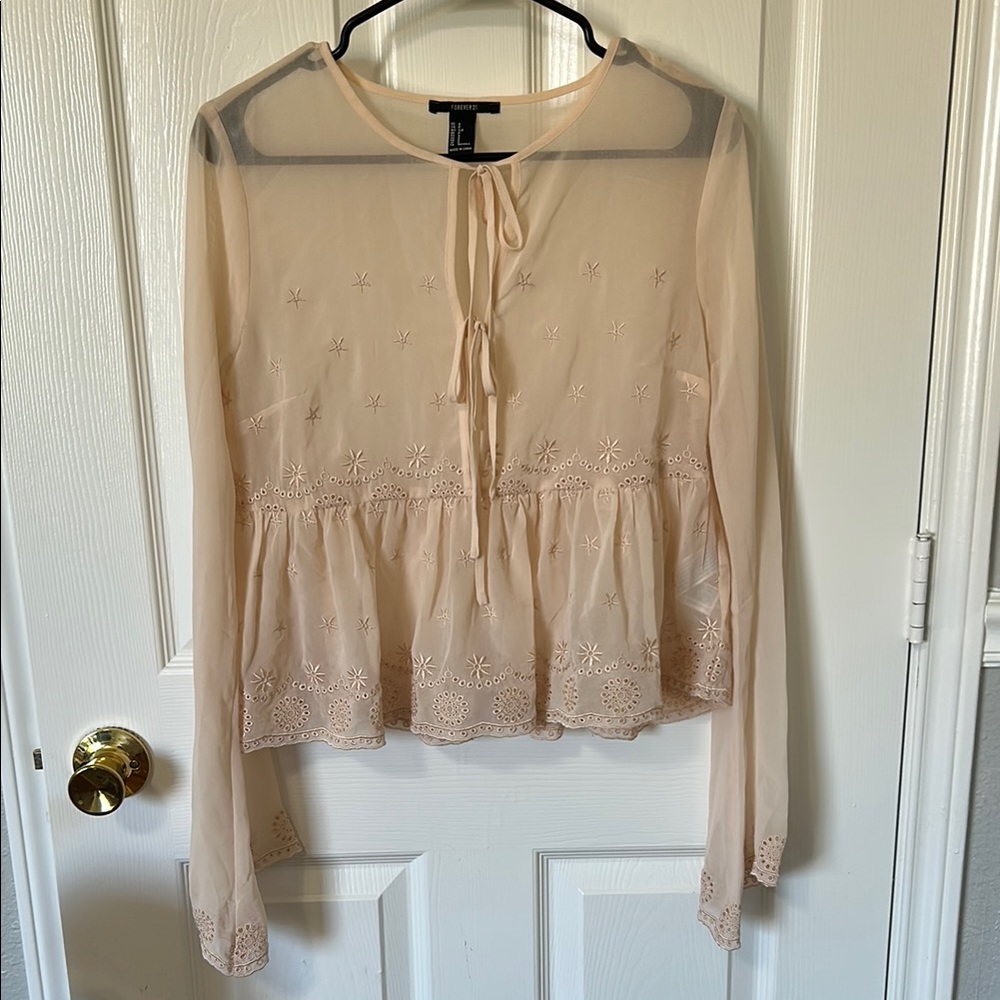 Forever 21 Cream Top